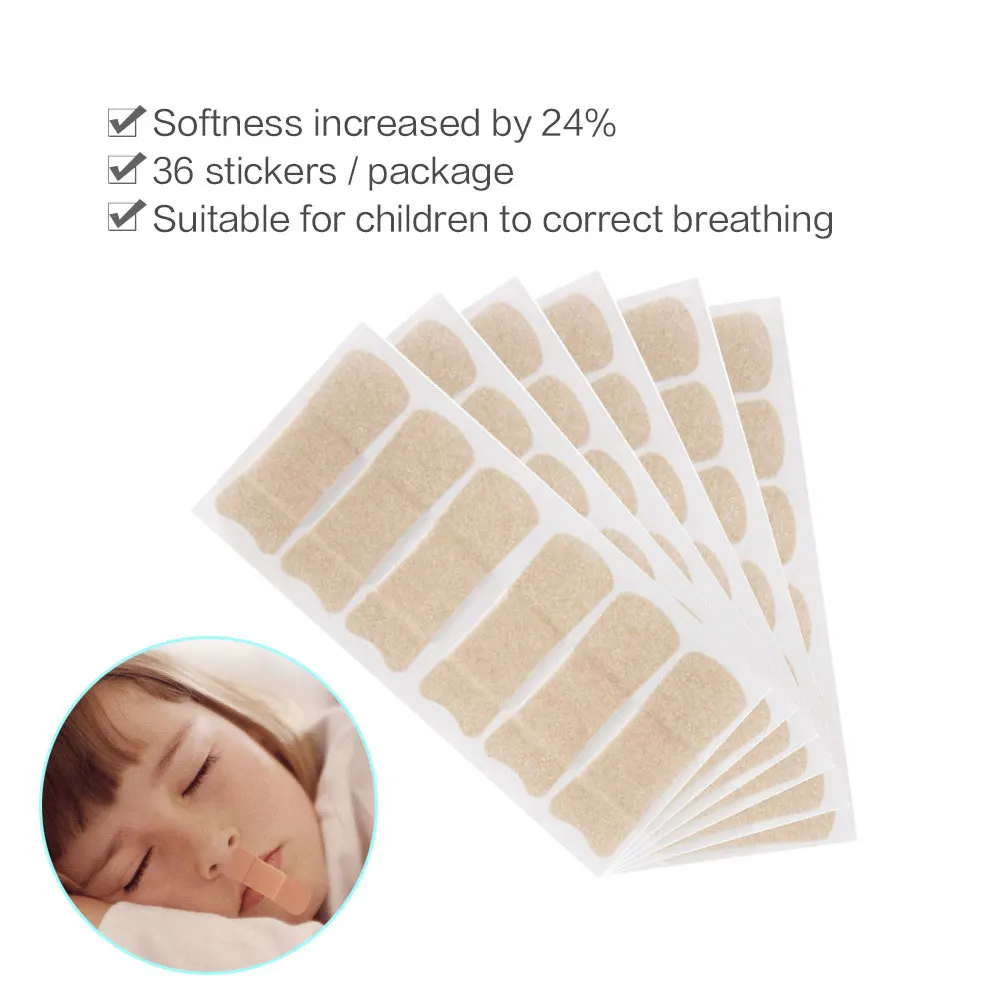 Tcare 2Set = 72Pcs Snore Stopper Anti-Snore Stickers Sleep Snore Sticker for Women Men Adults Somniloquist Sleeping Stickers