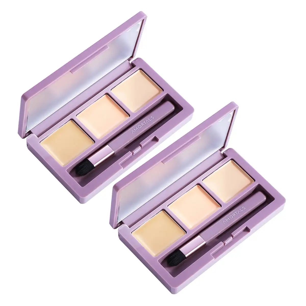 

Amortals Natural Color ThreeColor Professional Makeup Color Correcting Concealer Palette 1.2g X 3 2Pack