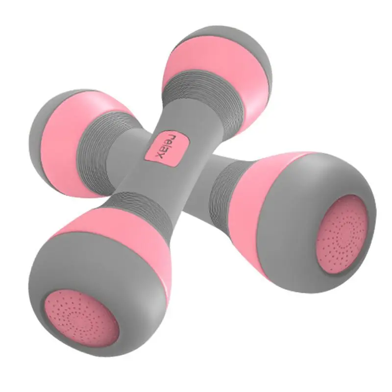 Adjustable Dumbbells 2Pcs Pink Grey Non Slip Handle Weight Set For Home Gym Yoga Body Shaping Strength Training Women Men