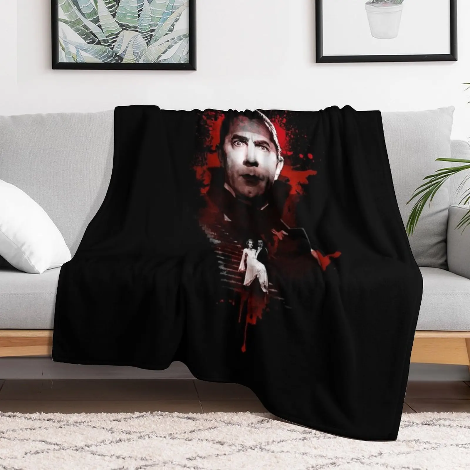 Dracula - Bela Lugosi Throw Blanket Comforter Soft Hairy Blankets