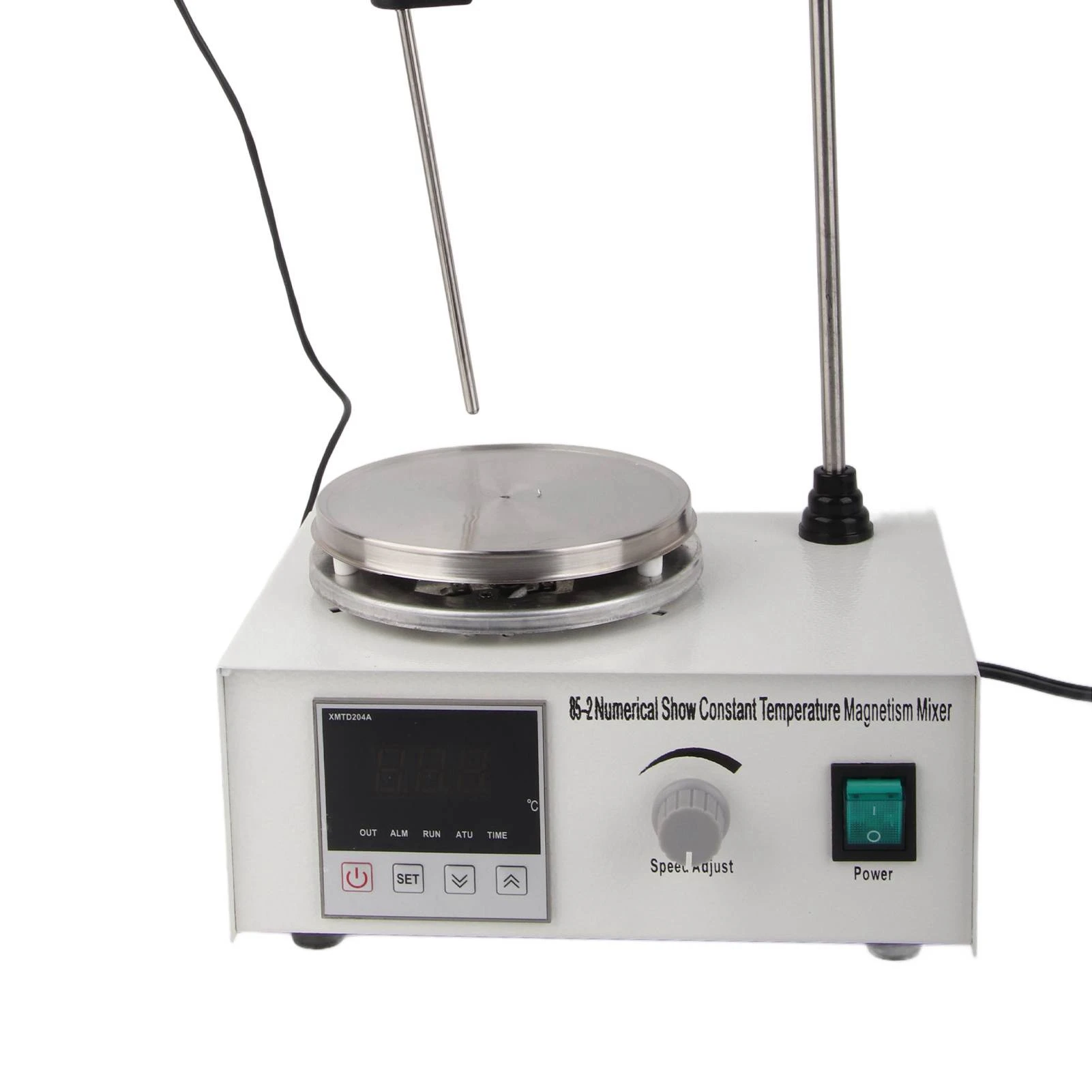 เครื่องกวนสารแบบแม่เหล็กพร้อมจอแสดงผลดิจิตอล แผ่นทำความร้อนแม่เหล็กควบคุมอุณหภูมิคงที่ สำหรับห้องปฏิบัติการ