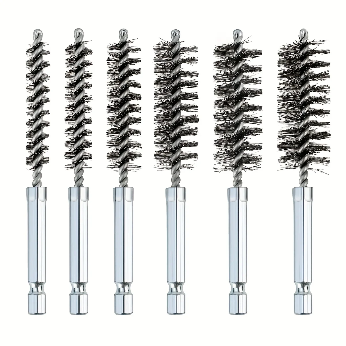 Multi-spec steel tube brush set: 1/4