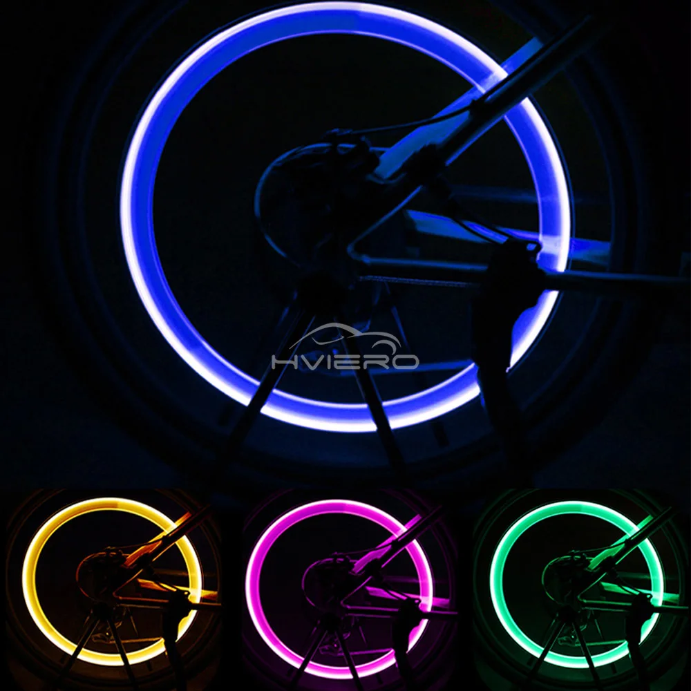 Vehicle Wheel Decorative LED Lantern Rotate Glow Tire Valve Flash Spoke Light Universal For Car Motorcycle Bicycle Wheel Hub