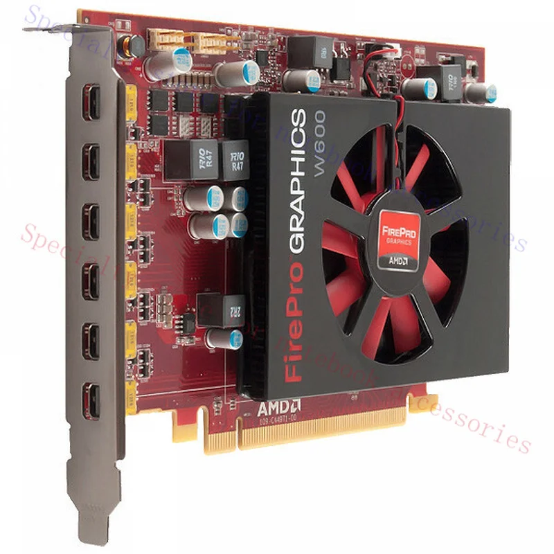 AAA+ FOR AMD FirePro W600 2GB 128-bit GDDR5 PCI Express Video Card Six 6 Display HDMI DVI