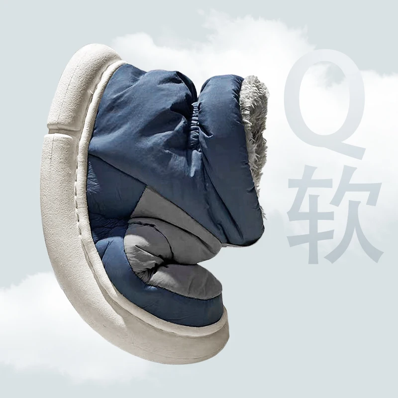 Snow Boots Men Women Winter 2024 New Lovers Plush Thick Comfortable Cotton Shoes Waterproof Anti Slip Outdoor Couple Shoes Flats image 5