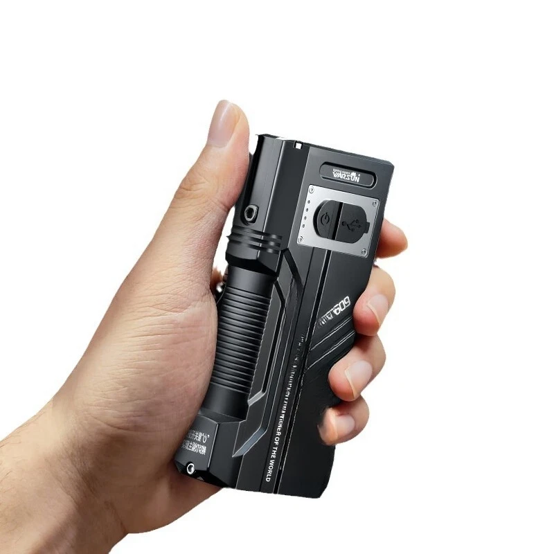 X609 strong light flashlight long-range shooting army, super bright charging portable outdoor, cycling power failure