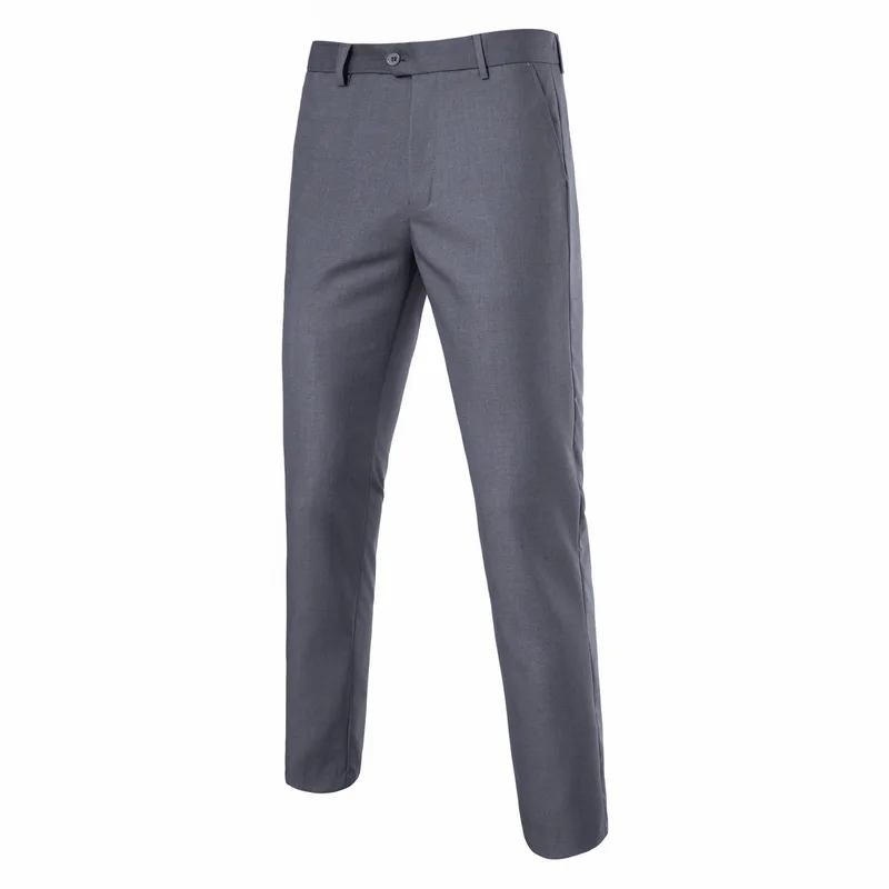 Mens Suit Pants Slim Fit Dress Pants Flat Front Wrinkle Free Business Dress Pants Classic Business Casual Pants Party