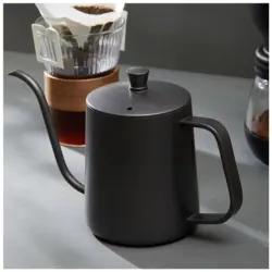 250ML Gooseneck Drip Kettle Coffee Tea Maker Stainless Steel Drip Kettle Swan Neck Thin Mouth Non-stick Coating Food Grade