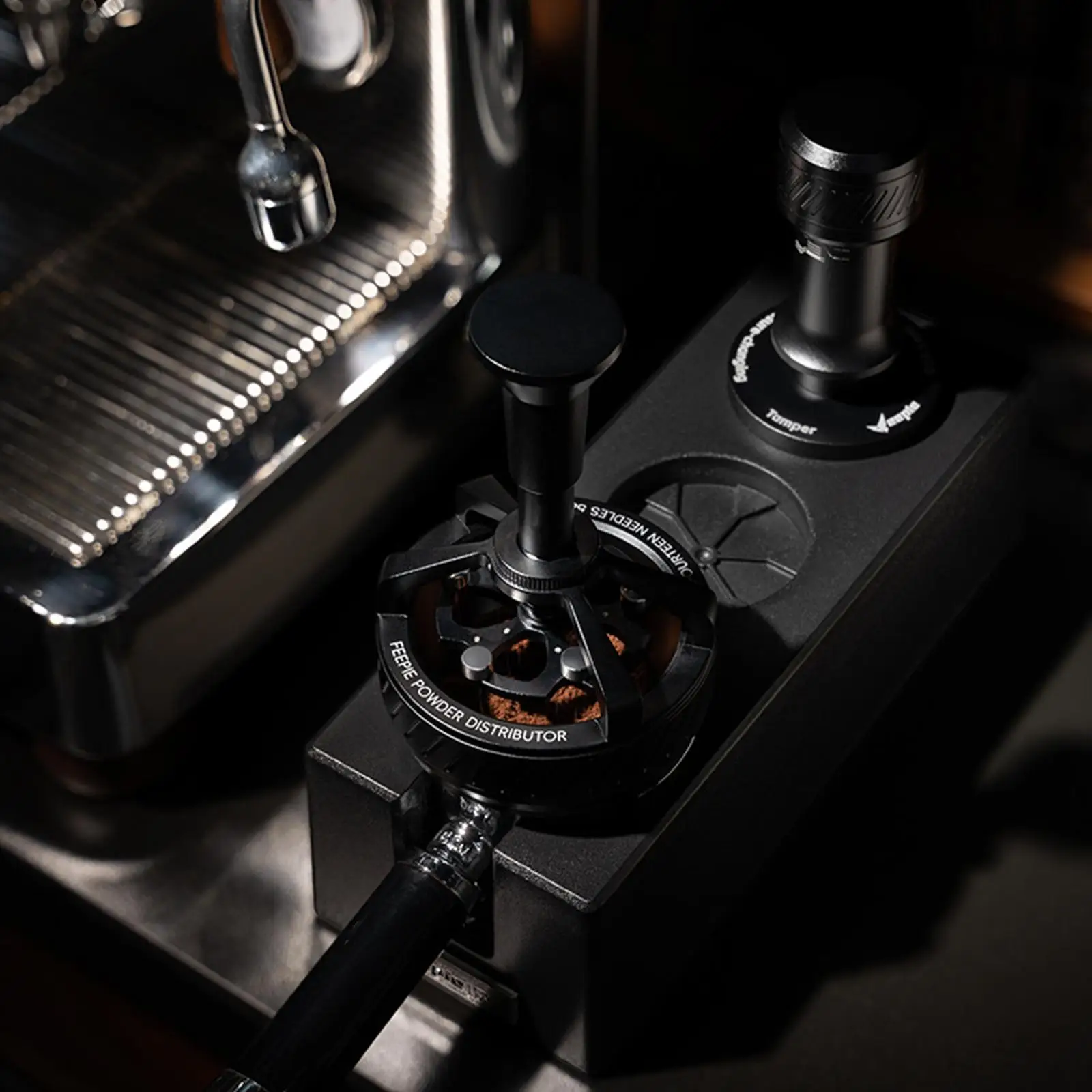 Espresso Distributor Espresso Stirrer Portable Espresso Machine Accessories Rotatable Coffee Distributor for Coffee Shop Cafe