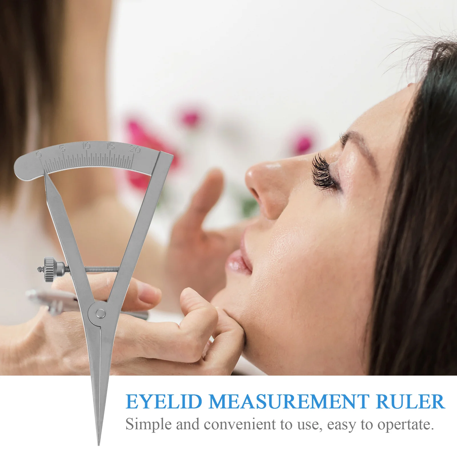 Eye Gauge Measurement Stainless Steel Eyelid Ruler Positioning Designer Double Measuring