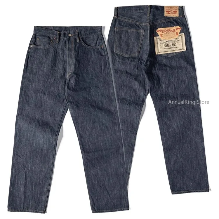 Robuste Bronson-Denim-Jeans mit Selvedge-Motiv, Lot 63801XX Jeans 501, gerade Hose mit mikrohängenden Füßen