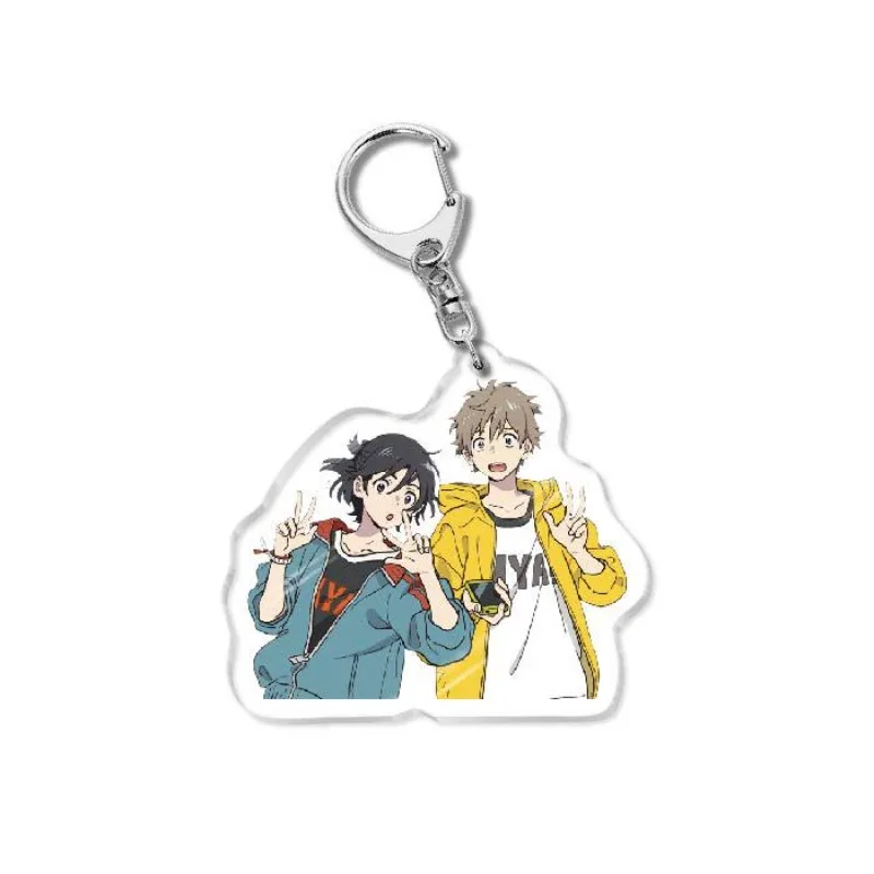 Anime Seaside Umibe No Etranger Keychain Hashimoto Shun Chibana Mio Couple Cosplay Cartoon Key Chain For Women Men Jewelry Gifts