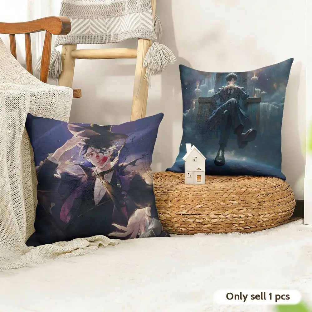 Lord Of Mysteries Cushion Cover Natural Linen Double Sided Print  Throw Pillow Case for Sofa Couch Home Decor