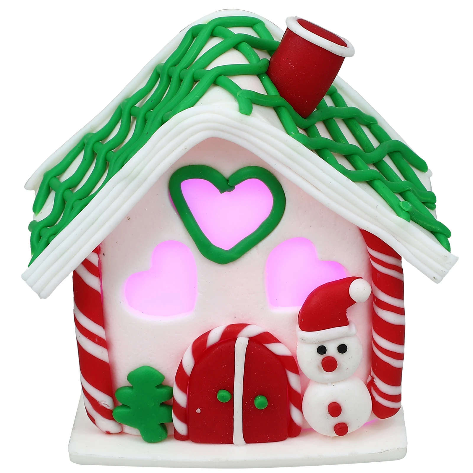

Christmas House Miniature Lighted Xmas Village Ornament Table Centerpiece Decor For Holiday Party Home Bar Festival Decoration
