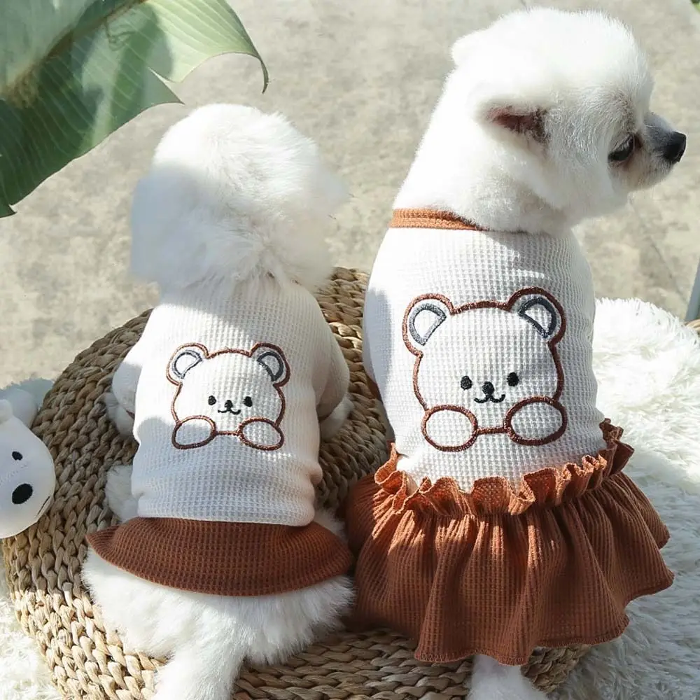 

Spring Summer For Small Medium Dogs French Bulldog Dog Costume T-Shirt Cats Shirt Dog Dress Pet Lovers' Clothes Pet Skirts