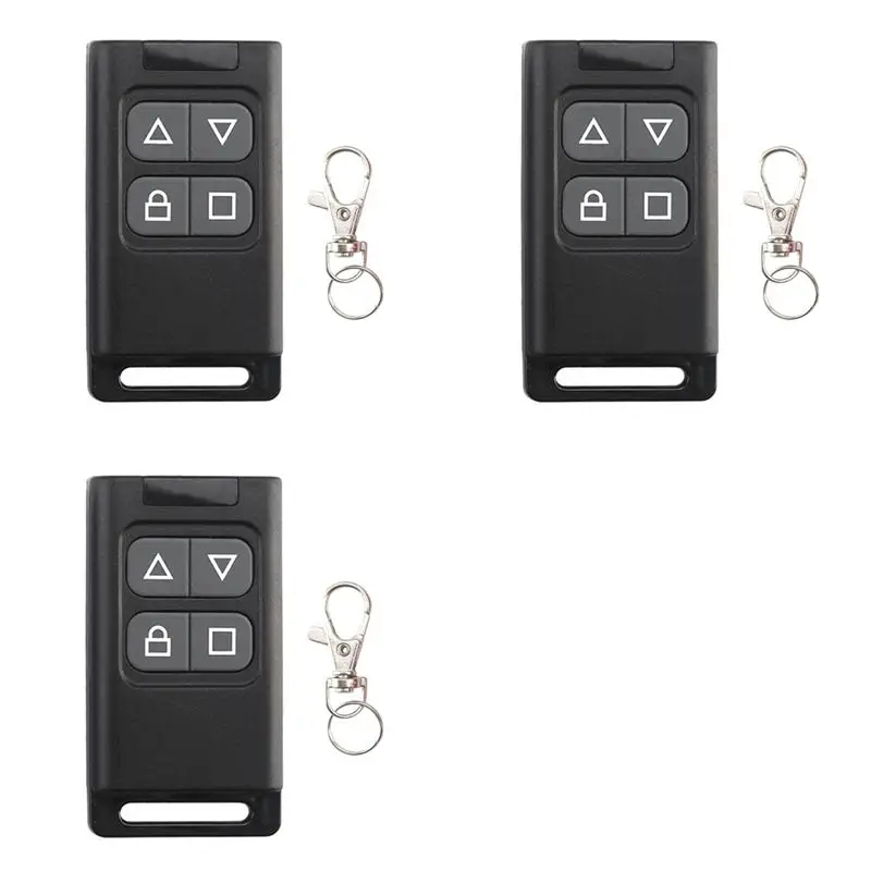 【PREDE QUENTE!】3x sem fio rf 433mhz cópia automática controle remoto elétrico abridor de porta de garagem controlador duplicador transmissor de clonagem