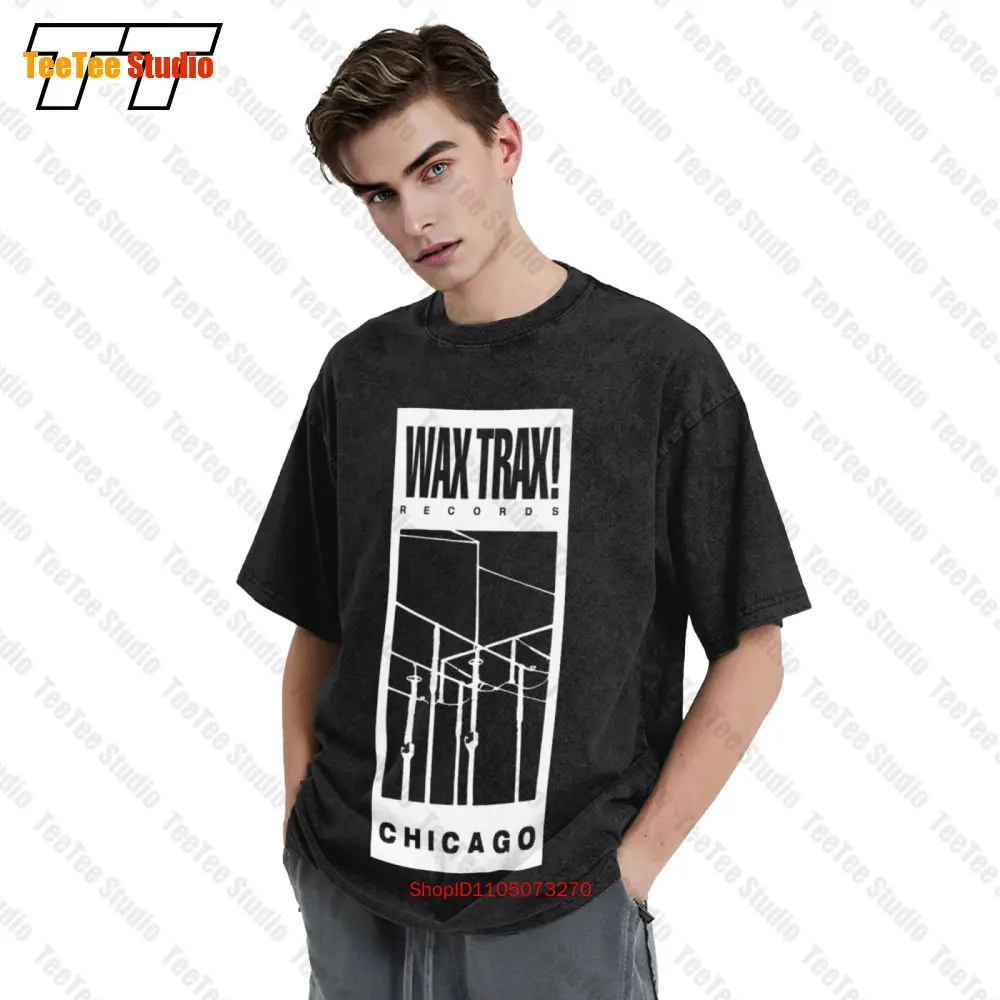 

Wax Trax! Wire Logo Industrial,Front 242,Fla,Ministry,Tkk,Kmfdm Unisex T-Shirt FSJV Summer