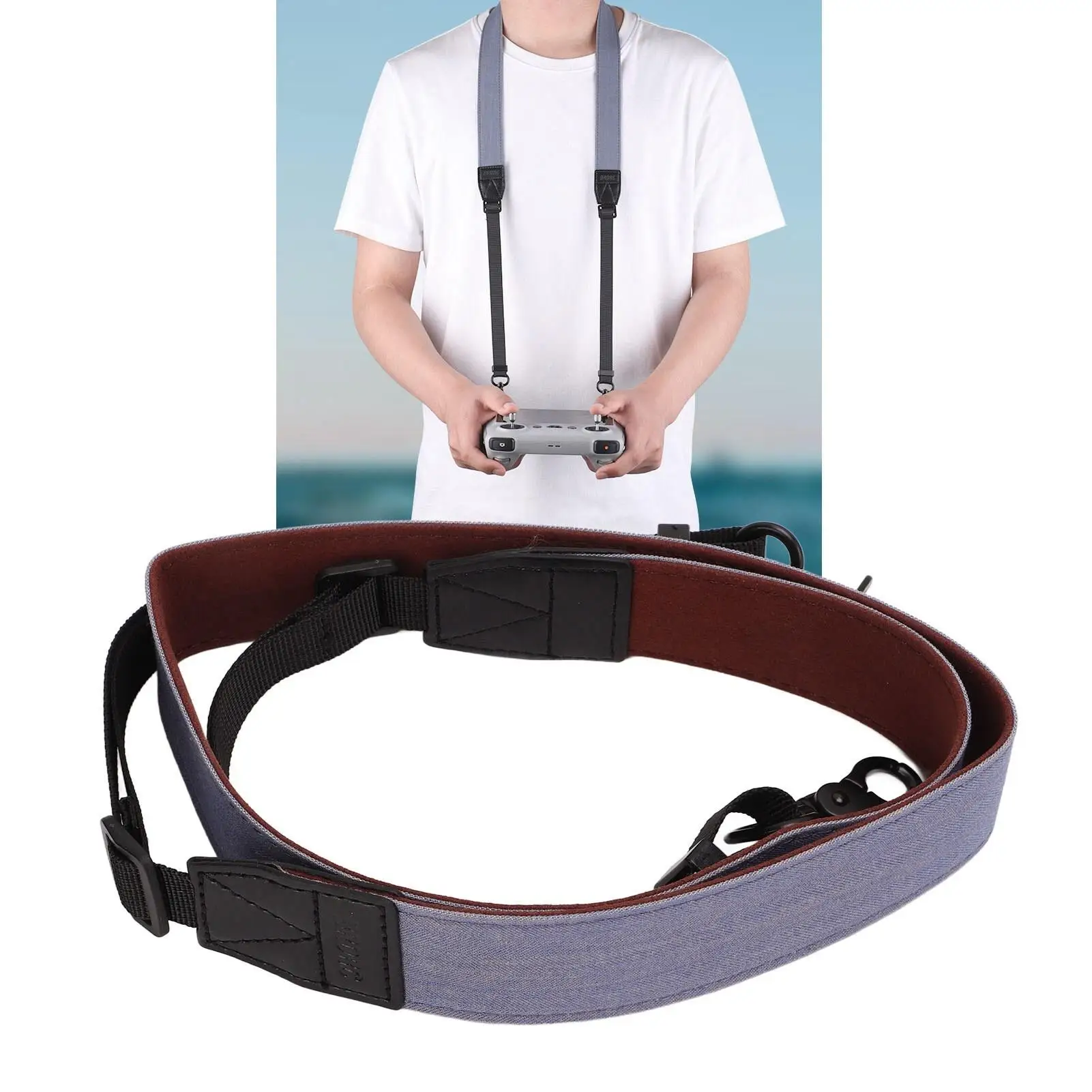 Adjustable Dual-Sided Neck Strap for mini 3 Pro Drone Remote - Comfortable Lanyard with Drop Prevention