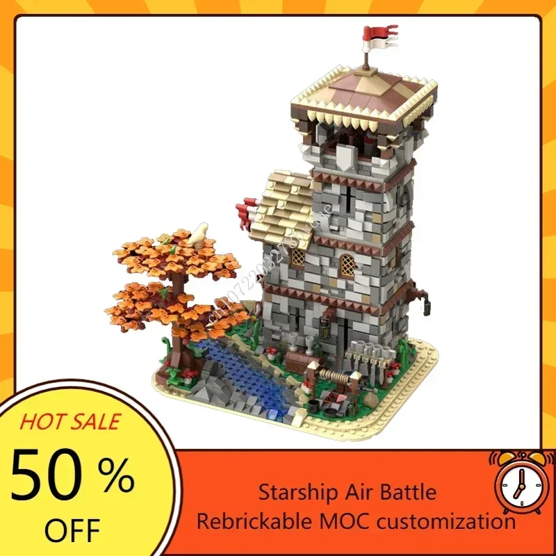 2281PCS MOC Guardia Medievale Casa dal Fiume Versione 2.0 Modello Building Blocks Mattoni FAI DA TE Assemblaggio Creativo Giocattoli Regali di Natale