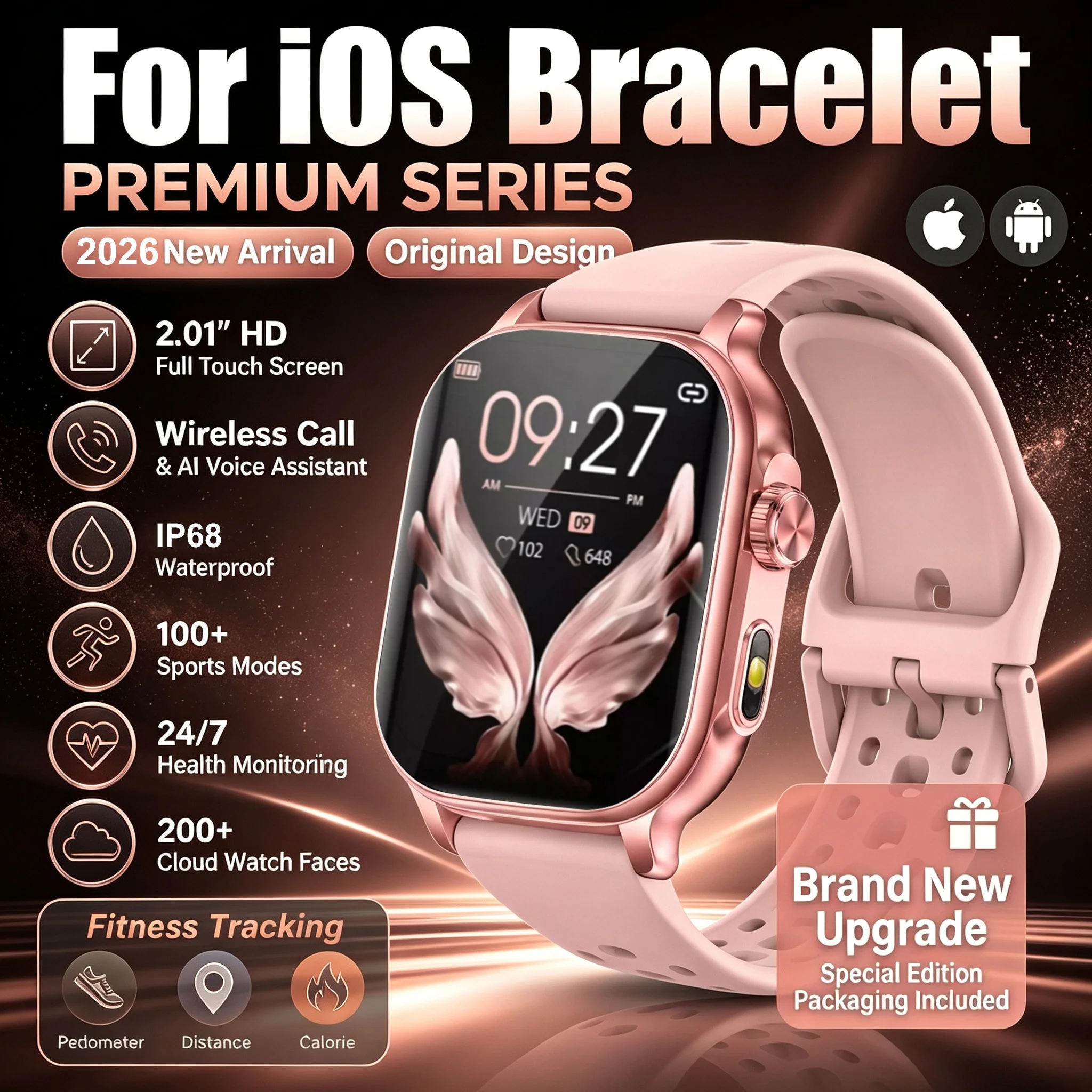 2026 New Smartwatch For iOS Android 2.01