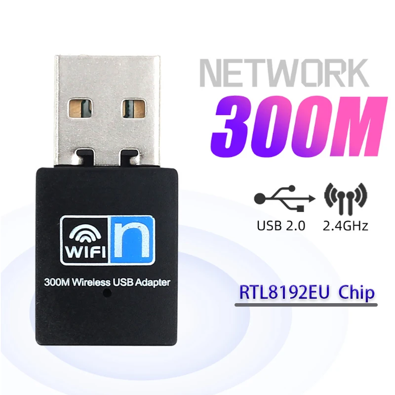 

300Mbps USB wireless network card WIFI signal reception wireless USB Adapter WiFi signal receiving transmitter network adapter