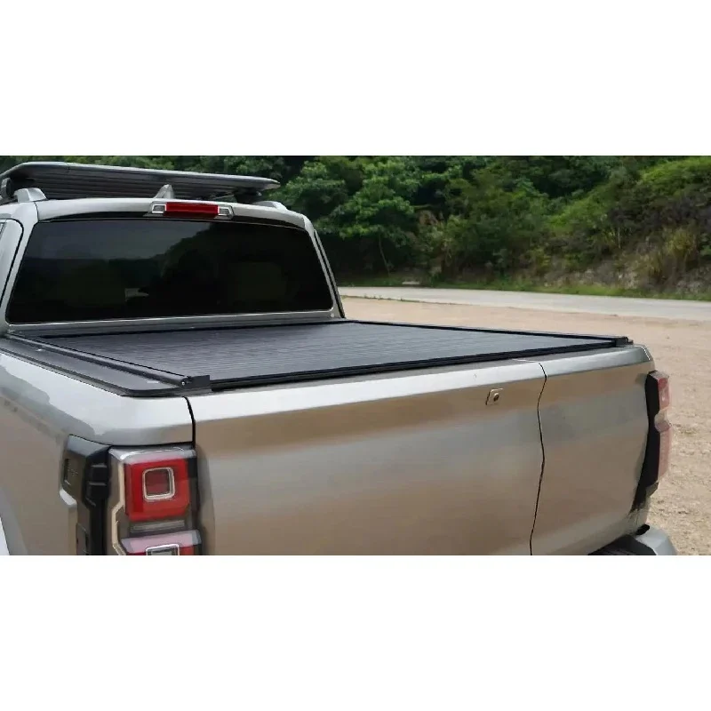 Multifunctional Waterproof Manual & Electric Operated Roller Hard Tonneau Cover Durable Offroad Pickup Bed Mod Parts Fits Most 4