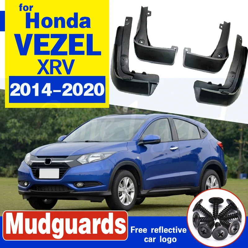 Set Mud Flap Flaps For HONDA XR-V XRV VEZEL 2014 - 2020 Mudflaps Splash Guards Front Rear Mudguards 2019 2015 2016 2017 2018