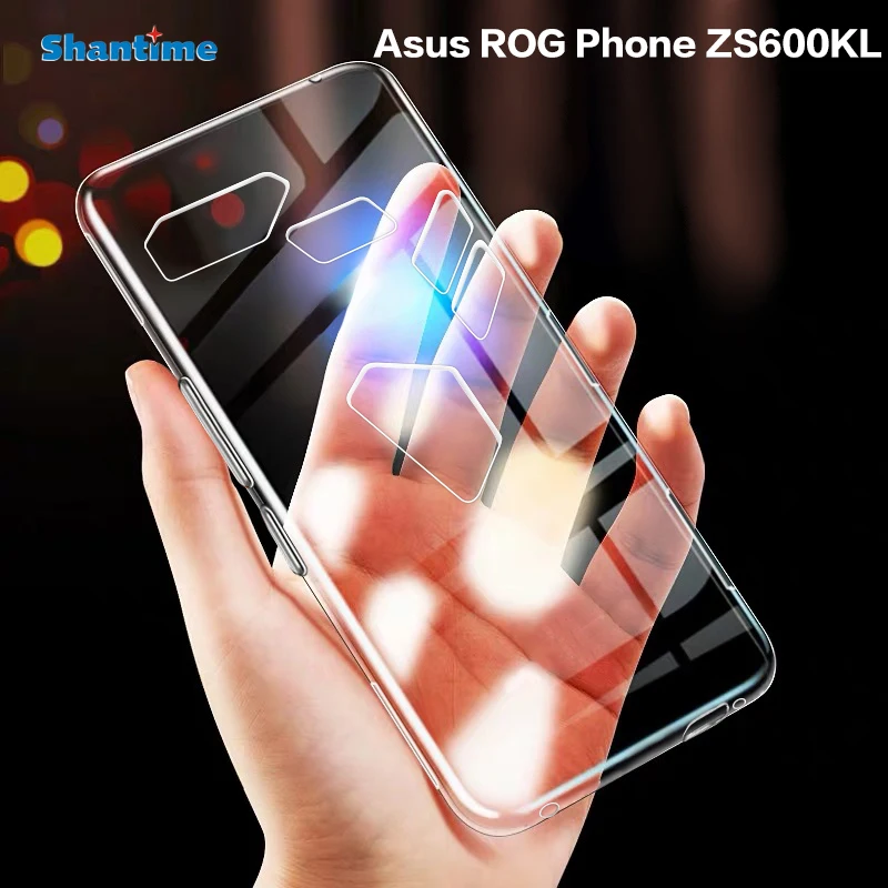 For Asus ROG Phone ZS600KL Case Ultra Thin Clear Soft TPU Case Cover For Asus ROG Phone Couqe Funda