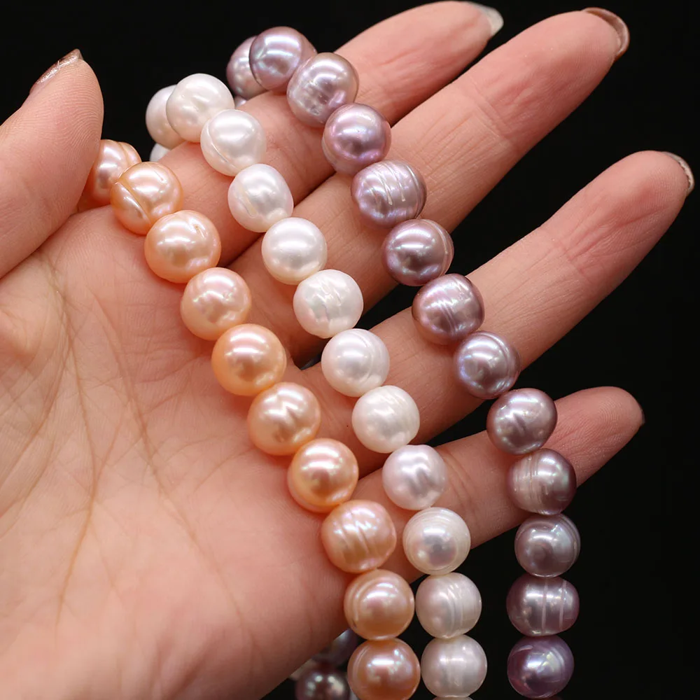 

Natural Zhuji Freshwater Culture Pearl Beads Loose Punch Big Pearl Bead for Jewelry Making Diy Necklace Bracelet Accessoires