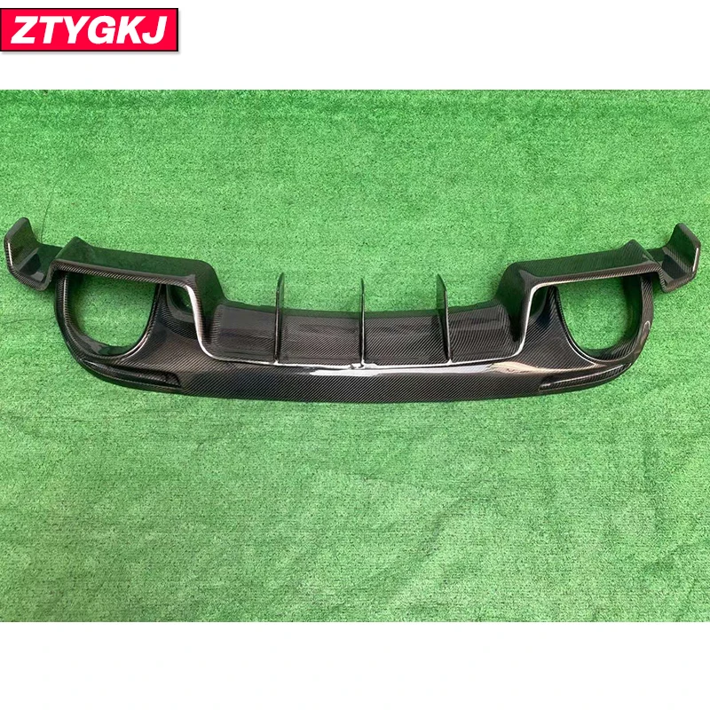 K Style High Quality Carbon Fiber Material Rear Bumper Lip Diffuser Guard For Volkswagen Scirocco R 2009-2014