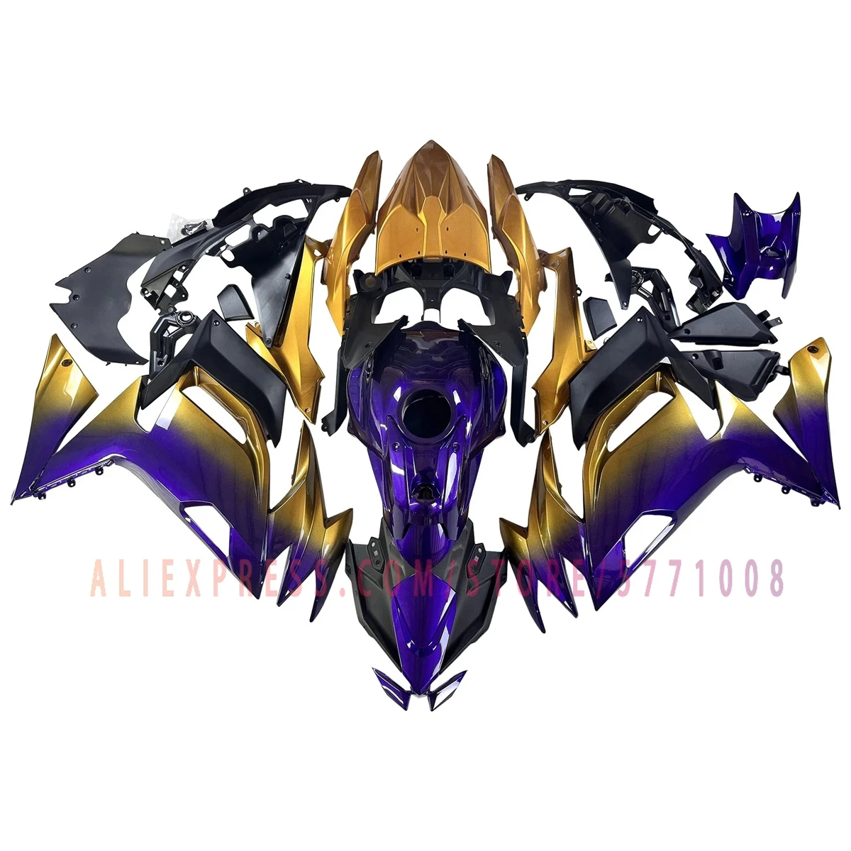 For Ninja650 2020-2025 Replacement Fairing Kit Painted ABS Plastic Motorbike Fairings Bodywork Cowling Purple Golden