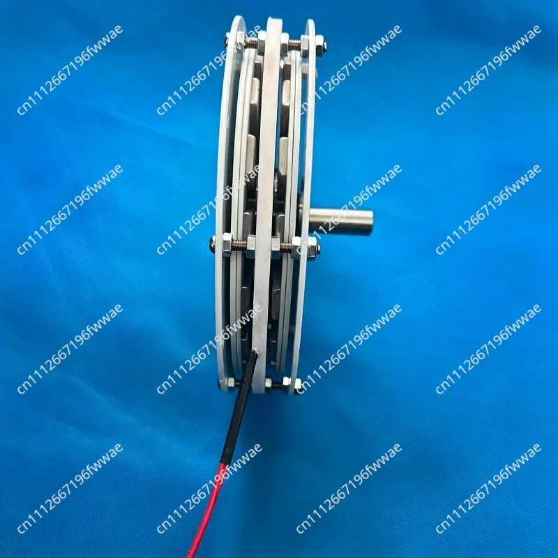 100w Mini Disc Generator Coreless Generator Permanent Magnet Brushless Motor High Efficiency Double Rotor