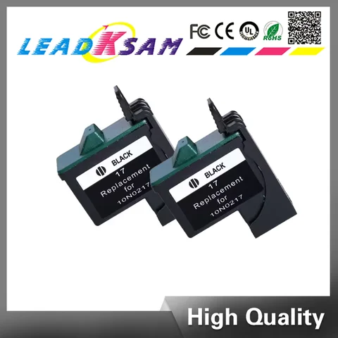 black Ink Cartridge For Lexmark 17 LM17 IJ650 X1150 X1185 X1270 X2250 X75 Z13 Z23