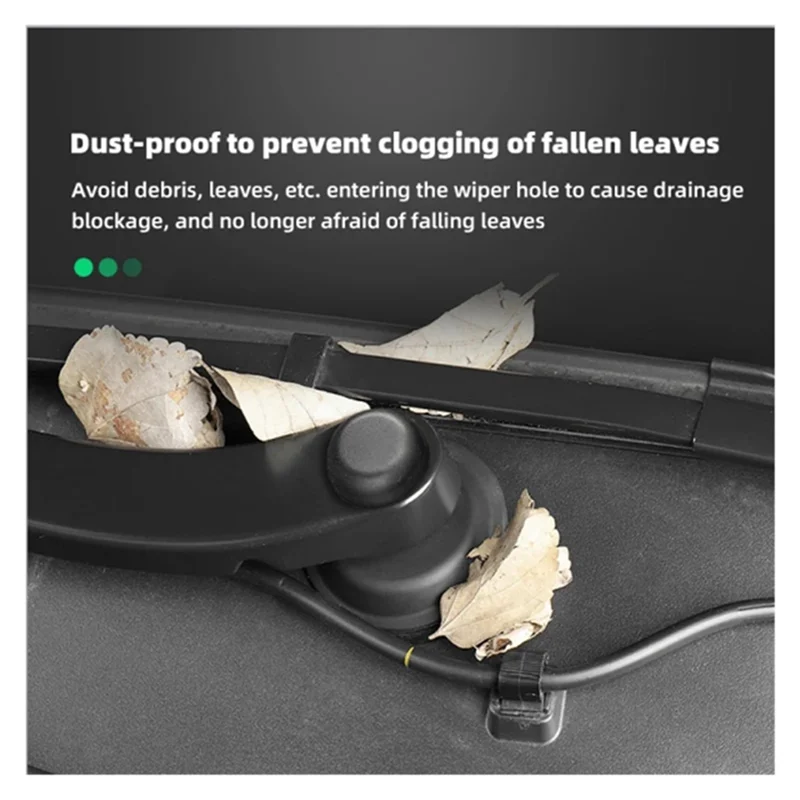 غير عادية السيارات الجبهة ممسحة زجاج أمامي الروك الجوز غطاء 1106610-00-A ل تسلا نموذج 3 أجزاء الملحقات