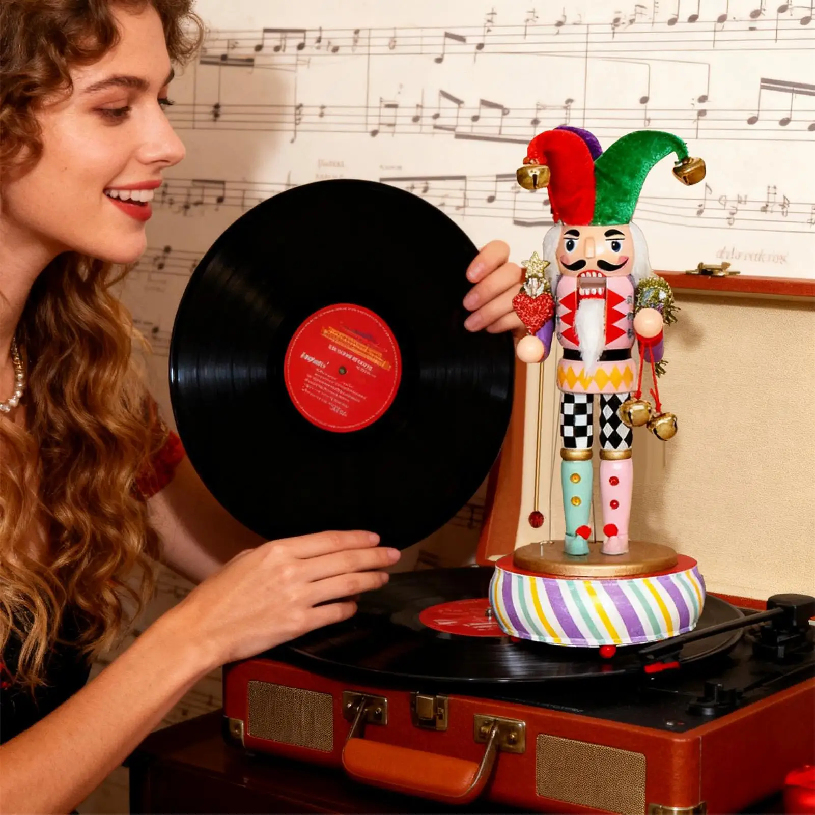 Nutcracker Music Box Christmas Festive Decor Holiday Music Box Ornament For Enthusiasts Collectors Home Decorators Kids Teens