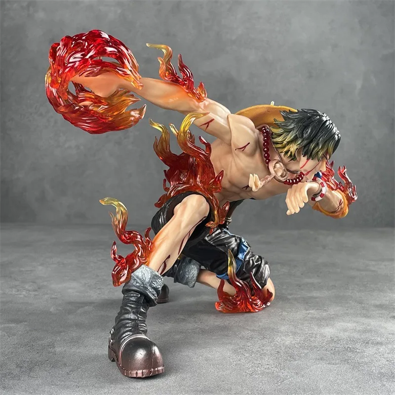 One Piece Series Battle Damage Ace Anime Figure Model High Quality Action Figurine Model Toy Statue Model Collection Gifts