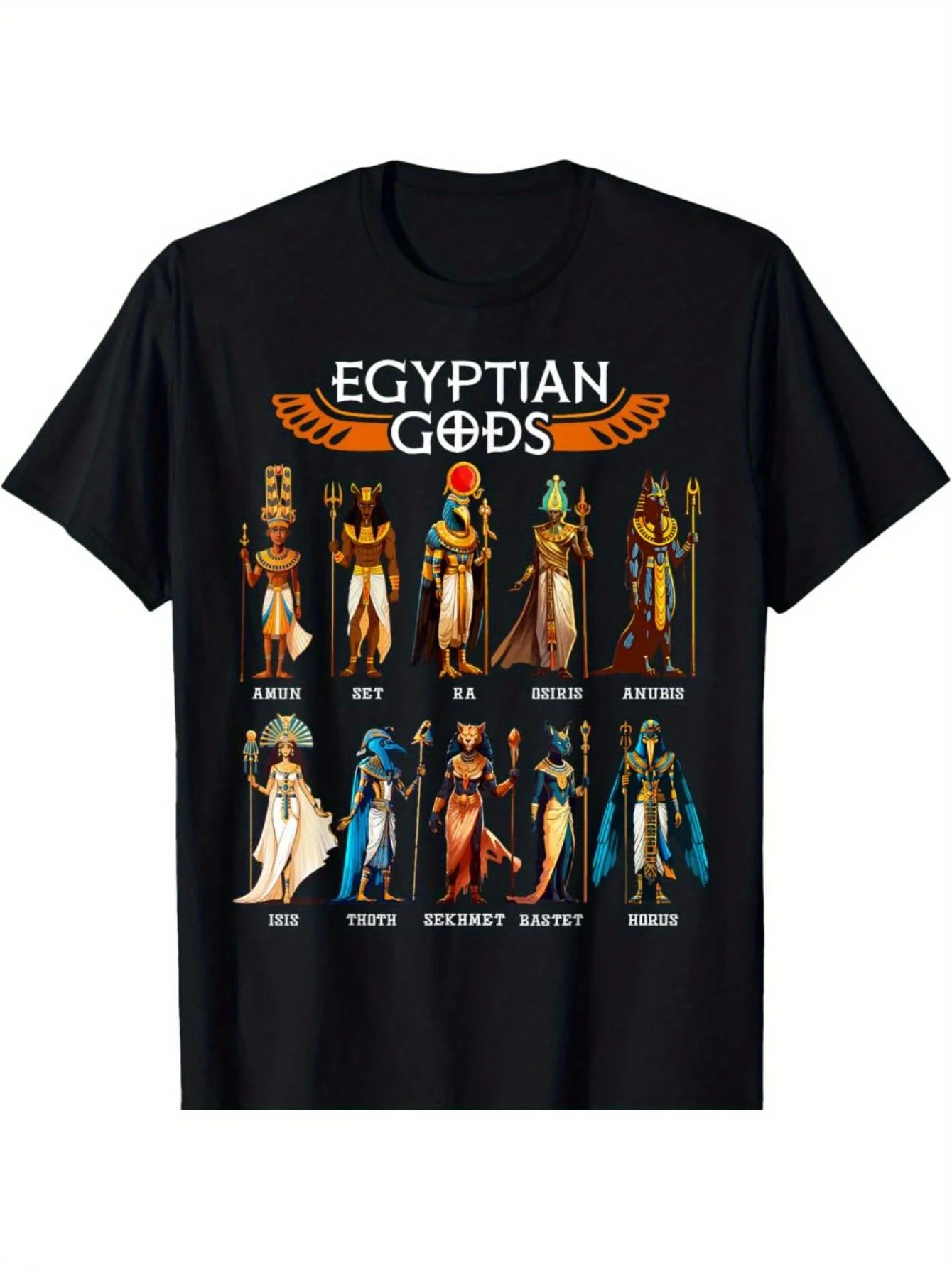 

Egyptian Gods Ancient Mythology Pharaoh Anubis Thoth Horus T-Shirt