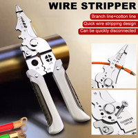 16/8 In 1 Crimper Cable Cutter Adjustable Automatic Wire Stripper Multifunctional Stripping Crimping Pliers Terminal Hand Tool