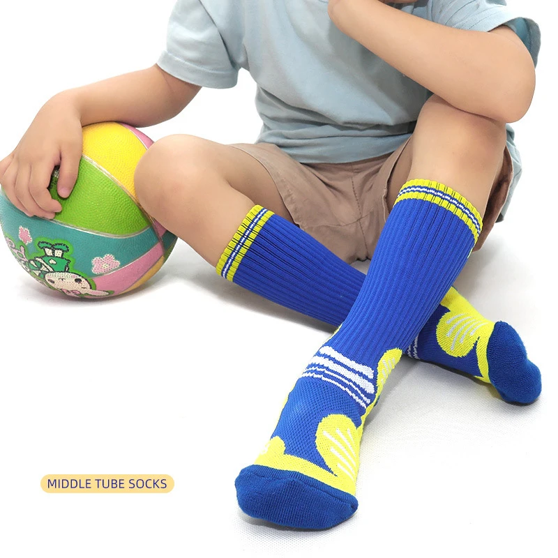 

Basketball Ball Children's Actual Combat Sports Socks Pupil Absorb Sweat Permeability Towel Socks In The Bottom Basketball Socks