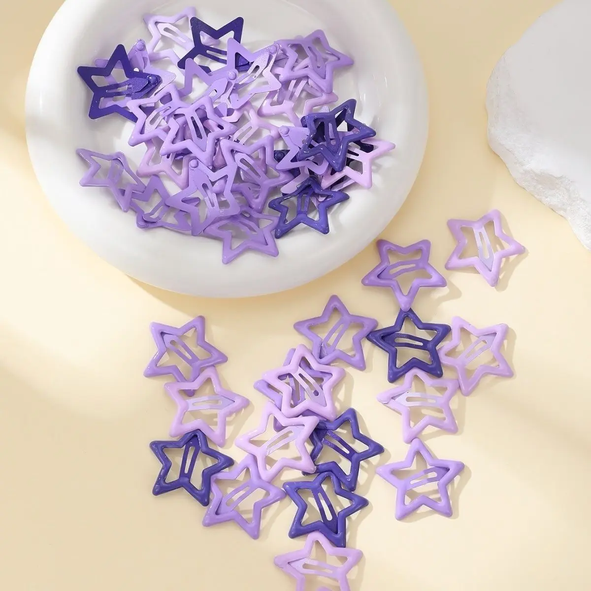 

Dopane Star Y2K Заколки для волос Боковой головной убор Челка Симпатичная пятиконечная звезда BB Fre out Sweet Sle Faion Доступ для волос...