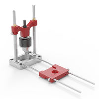 ENJOYWOOD Precision Track Saw Rail Drill Guide Drilling Jig Hole Punch Locator for for Straight Holes Woodworking Tool