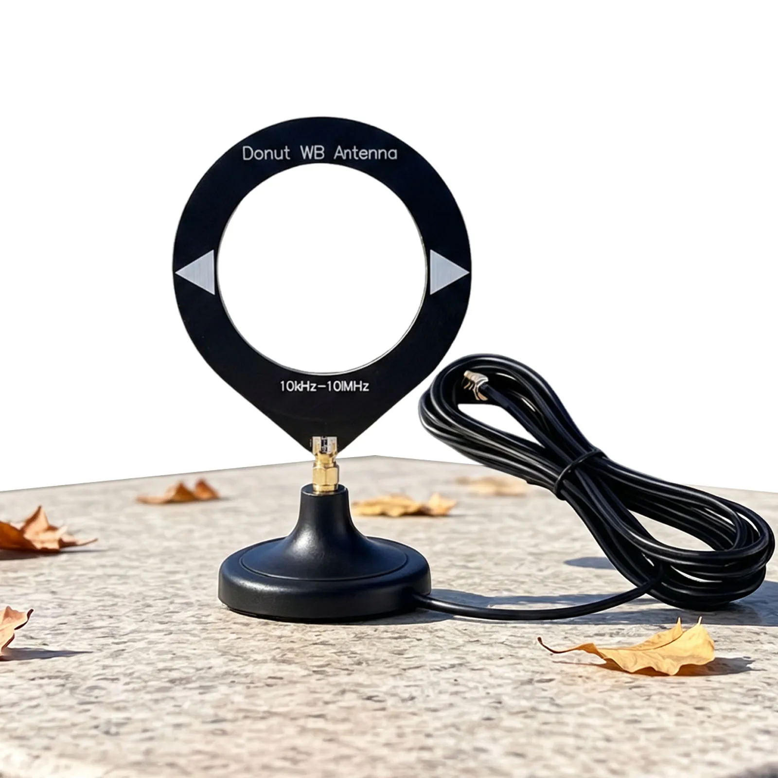 Magnetic Loop Antenna with Low Impedance Converter SDR Mini Circle Antenna for All Model Radios Walkie Talkies SDR Stations