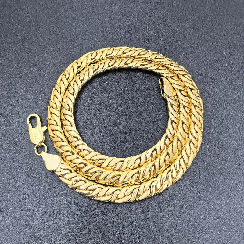 الكوبي ربط سلسلة عرض 6 مللي متر الهيب هوب 18 بوصة الذهب قلادة ملونة للرجال النساء حفلة خطوبة مجوهرات هدية الكريسماس