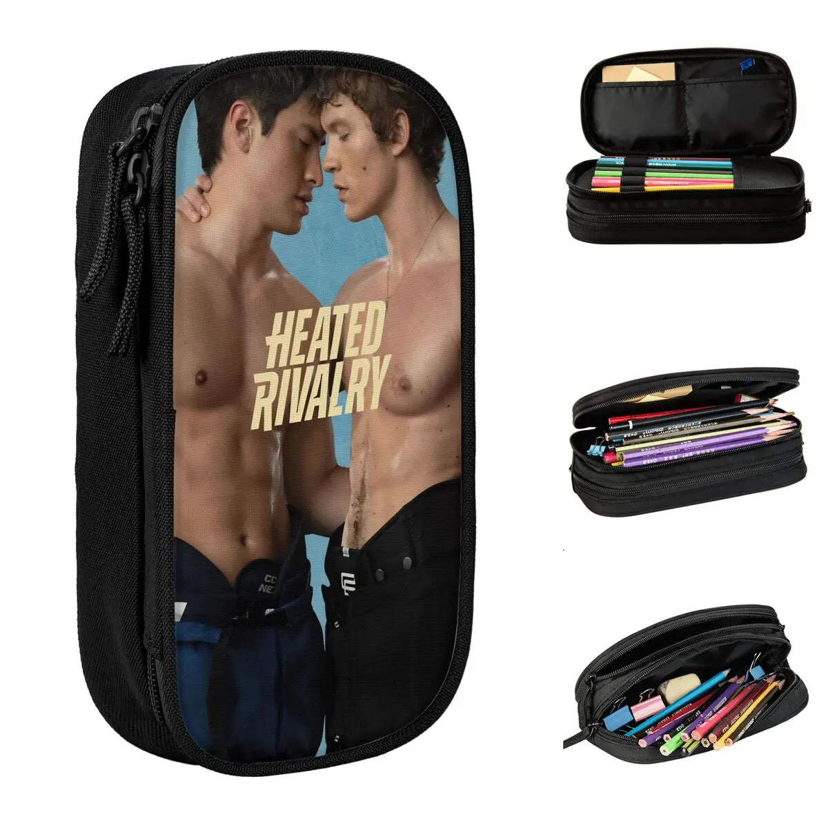 

Heated Rivalry Humorous Pencil Cases Lovely Hollander and Ilya Rozanov Pen Box Bag Girl Boy Big Capacity Pencil Box