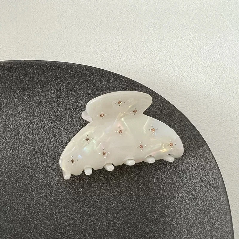 Shark Hairpin Starry Hair Claw for Women Acetate Claw Clip Rhinestone Gradient Color Starfish Hair Clip Claw Hair Accessories