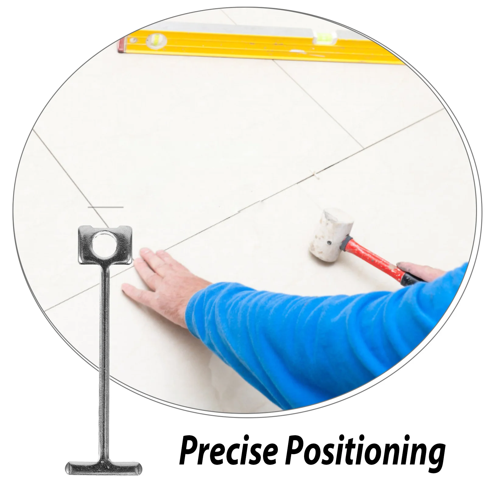 

100 Pcs Leveler Tool Tile Spacers Pin Leveling Needle Manual Patio Metal for Floor Tools