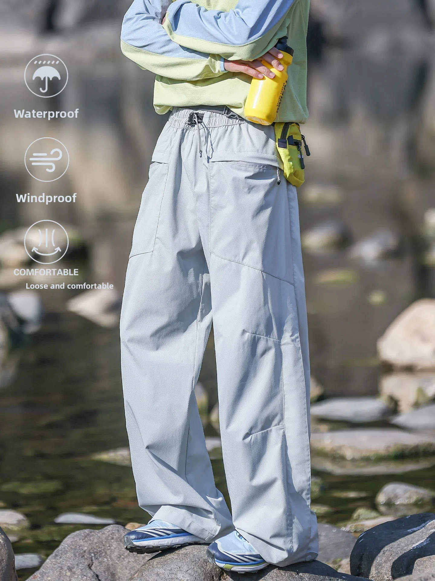 

Ветрозащитные походные брюки с боковой молнией, спортивные штаны для мужчин и женщин, весенние, для альпинизма, треккинга, рабочая одежда