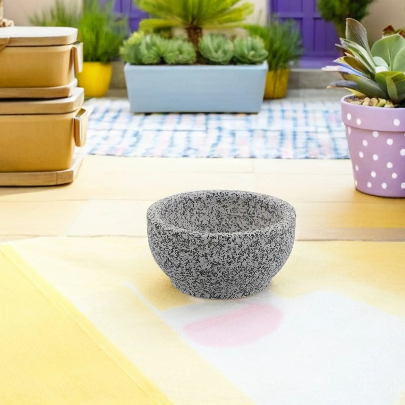 5.5 Inch Sauna Aromatherapy Stone Bowl Heat Resistant Essential Oil Diffuser Rock Holder for Home Spa Steam Room