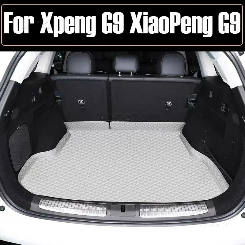

Для Xpeng G9 XiaoPeng G9 2023 2024 2025 коврики в багажник водонепроницаемые авто багажник автомобильные защитные накладки на заказ аксессуары для интерьера автомобиля