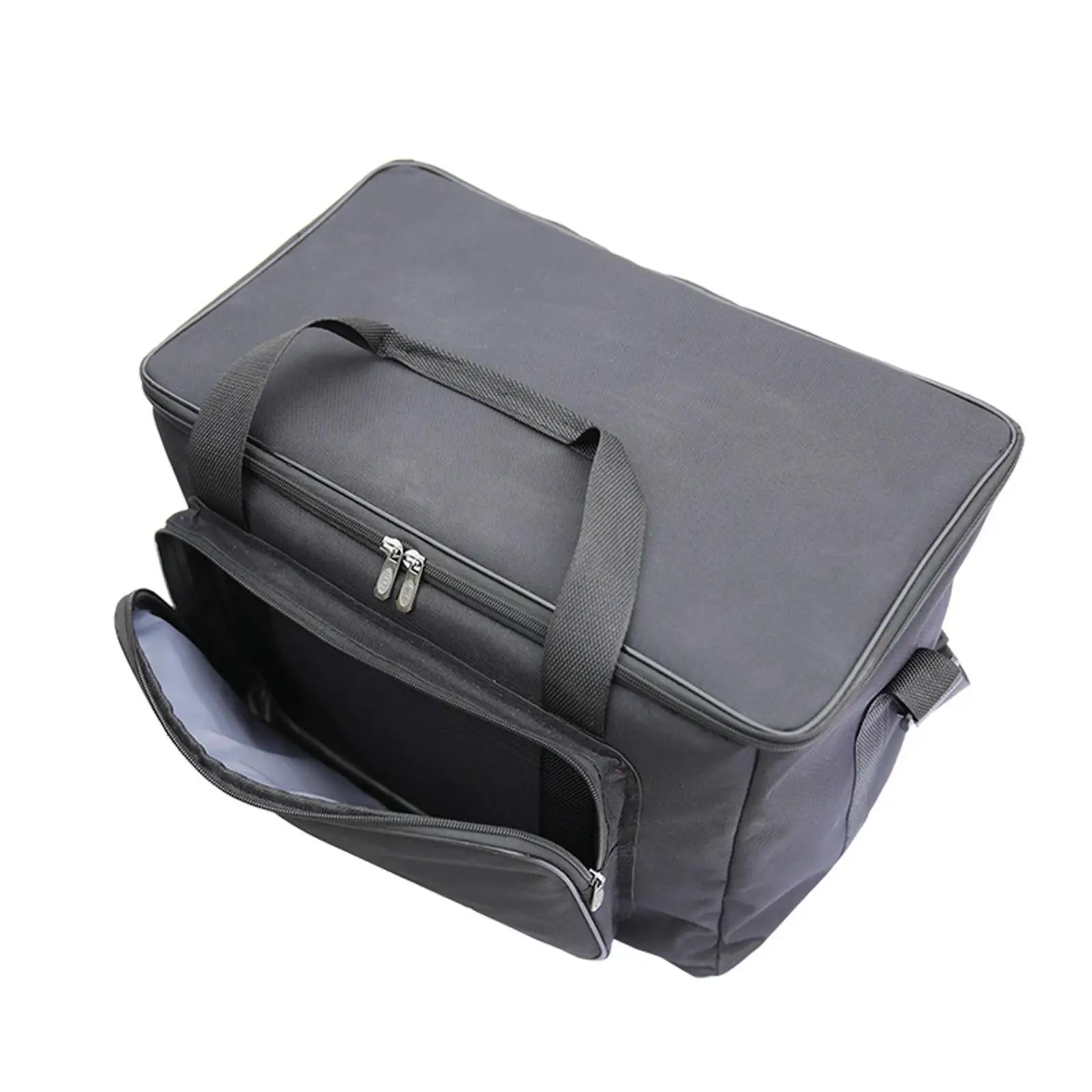 Multifunctional Speaker Carrying Bag for Audio Gear with Top Handle Zipper Pockets and Detachable Shoulder Strap Storage Case